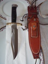 randall model # 14 "attack" 7-1/2" blade brass lugged guard with "L" quillions brazilian rosewood handle duralumin Crow's - 14 of 16