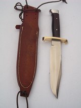 randall model # 14 "attack" 7-1/2" blade brass lugged guard with "L" quillions brazilian rosewood handle duralumin Crow's - 5 of 16