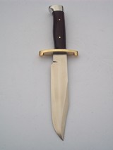 randall model # 14 "attack" 7-1/2" blade brass lugged guard with "L" quillions brazilian rosewood handle duralumin Crow's - 8 of 16