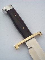 randall model # 14 "attack" 7-1/2" blade brass lugged guard with "L" quillions brazilian rosewood handle duralumin Crow's - 2 of 16