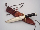 randall model # 14 "attack" 7-1/2" blade brass lugged guard with "L" quillions brazilian rosewood handle duralumin Crow's - 1 of 16