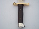 randall model # 14 "attack" 7-1/2" blade brass lugged guard with "L" quillions brazilian rosewood handle duralumin Crow's - 7 of 16