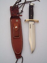 randall model # 14 "attack" 7-1/2" blade brass lugged guard with "L" quillions brazilian rosewood handle duralumin Crow's - 4 of 16