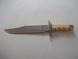 Harold Corby Masterpiece "Yenzer" Bowie 1977 Ron Skaggs engarving
on blade & Donnie Davis guard /butt cap- A beauty! - 12 of 15