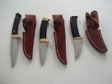 Jean Tanazacq Model "ROCROY" Black Micarta Handle, Brass Single Guard, Brown Leather Scabbard-General Purpose Knife - 5 of 9