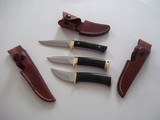 Jean Tanazacq Model "ROCROY" Black Micarta Handle, Brass Single Guard, Brown Leather Scabbard-General Purpose Knife - 4 of 9