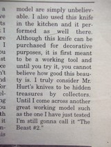 WILLIAM R. "BILL" HURT CAMP BOWIE KNIFE APRIL 1997 USED IN PUBLICATION-THE BEST THERE IS 2ND MODEL EVER MADE - 13 of 15