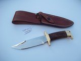 JEAN TANAZACQ MODEL TRONCAY 2 CUSTOM HANDMADE KNIFE WALNUT HANDLE BRASS HARDWARE - 7 of 8