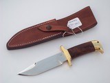 JEAN TANAZACQ MODEL TRONCAY 2 CUSTOM HANDMADE KNIFE WALNUT HANDLE BRASS HARDWARE - 1 of 8