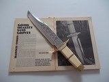 HAROLD CORBY "YENZER" BOWIE SECOND MODEL EVER MADE AS SEEN IN "THE GUN DIGEST BOOK OF KNIVES," 1973 - 2 of 12