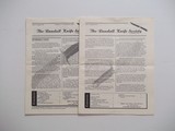 RANDALL MADE KNIVES LEGENDARY KNIFE CATALOG WITH RARE LIST OF UNSOLD KNIVES 1993 A RARITY - SIX ORIGINAL RKSA NEWSETTERS - 6 of 7