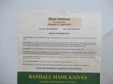 RANDALL MADE KNIVES LEGENDARY KNIFE CATALOG WITH RARE LIST OF UNSOLD KNIVES 1993 A RARITY - SIX ORIGINAL RKSA NEWSETTERS - 4 of 7