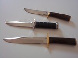 JEAN TANAZACQ KNIFE COLLECTION-IMMACULATE, PRISTINE, MINT CONDITION: HUNTING DAGGER,CAMP/FIGHTER,LEGIONNAIRE, SKINNER, MODEL, - 11 of 15