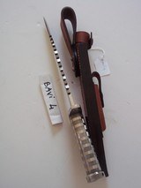 JEAN TANAZACQ VINTAGE BAVI 3 & BAVI 4 SURVIVAL HOLLOW HANDLED KNIVES 1982/1983 THE RAREST OF ANY MODELS MADE BY THIS AMAZING MAKER - 6 of 16