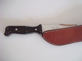 GLEN MARSHALL ONE-OF-A-KIND MARSHALL-LANG AWARD-1988 KNIFE BASKET WEAVE LEATHER SCABBARD UNIQUE PIECE! - 2 of 9