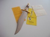RANDALL #12-11" HEAVY SMITHSONIAN BOWIE INDIA STAG HANDLE H.H.HEISER ORIGINAL SCABBARD W/STONE FROM THE 50'S A SCARCITY! - 1 of 15