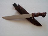 WILLIAM R."BILL" HURT CAMP KNIFE 4/1997 CURLY MAPLE HANDLE WITH BILL'S "BRANCH MOTIF" SILVER WIRE "BERRIES" PINS - 2 of 12