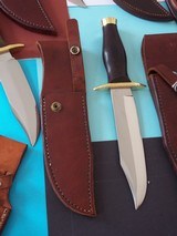 WILLIAM F. "BILL" MORAN,Jr. M-4 COMBAT MODEL1959 FANCY FILE WORK ON DOUBLE BRASS GUARD BRAZILIAN ROSEWOOD HANDLE - 3 of 3