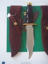 WILLIAM F. "BILL" MORAN,Jr. M-4 COMBAT MODEL1959 FANCY FILE WORK ON DOUBLE BRASS GUARD BRAZILIAN ROSEWOOD HANDLE - 1 of 3