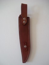 JEAN TANAZACQ ULTIMATE WARRIOR'S BLADE/FIGHTING MODEL-LEATHER WASHERS HANDLE BRASS FITTING- A MIGHTY KNIFE! - 12 of 12