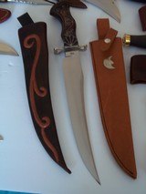 MOST STUNNING KNIFE COLLECTION EVER ASSEMBLED: MORAN'S AND ANOTHER MAKER-EACH PIECE CAN BE HAD SEPARATELY INQUIRE FOR DETAILS - 2 of 16