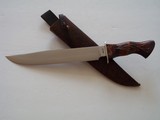 WILLIAM R."BILL" HURT CAMP KNIFE 4/1997 CURLY MAPLE HANDLE WITH BILL'S "BRANCH MOTIF" SILVER WIRE "BERRIES" PINS - 3 of 13