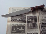 WILLIAM R."BILL" HURT CAMP KNIFE 4/1997 CURLY MAPLE HANDLE WITH BILL'S "BRANCH MOTIF" SILVER WIRE "BERRIES" PINS - 12 of 13