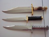 RANDALL MADE KNIVES-Exquisite collection Smithsonian Bowie 1953, modern copy of original Angier Trail knife and Model # 3 Hunter German Silver fitting - 8 of 10