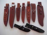 RANDALL MADE KNIVES-Exquisite collection Smithsonian Bowie 1953, modern copy of original Angier Trail knife and Model # 3 Hunter German Silver fitting - 9 of 10