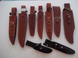 RANDALL MADE KNIVES-Exquisite collection Smithsonian Bowie 1953, modern copy of original Angier Trail knife and Model # 3 Hunter German Silver fitting - 10 of 10