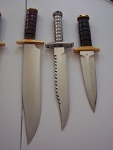 RANDALL MADE KNIVES-Exquisite collection Smithsonian Bowie 1953, modern copy of original Angier Trail knife and Model # 3 Hunter German Silver fitting - 6 of 10
