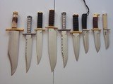 RANDALL MADE KNIVES COLLECTION INCLUDING 1953 SMITHSONIAN BOWIE WITH H.H.HEISER SHEATH-ANOTHER MAKER-EXQUISITE PIECES - 1 of 9