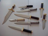 RANDALL MADE KNIVES COLLECTION INCLUDING 1953 SMITHSONIAN BOWIE WITH H.H.HEISER SHEATH-ANOTHER MAKER-EXQUISITE PIECES - 2 of 9