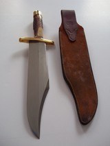 RANDALL #12-11" HEAVY SMITHSONIAN BOWIE INDIA STAG HANDLE H.H.HEISER SCABBARD W/STONE FROM DECEMBER 1953 A SCARCITY - 8 of 11