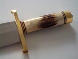 RANDALL #12-11" HEAVY SMITHSONIAN BOWIE INDIA STAG HANDLE H.H.HEISER SCABBARD W/STONE FROM DECEMBER 1953 A SCARCITY - 11 of 11
