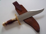 RANDALL #12-11" HEAVY SMITHSONIAN BOWIE INDIA STAG HANDLE H.H.HEISER SCABBARD W/STONE FROM DECEMBER 1953 A SCARCITY - 5 of 11