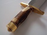 RANDALL #12-11" HEAVY SMITHSONIAN BOWIE INDIA STAG HANDLE H.H.HEISER SCABBARD W/STONE FROM DECEMBER 1953 A SCARCITY - 7 of 11