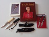 Randall # 5 Camp & Trail Knife-Randall # 3 Hunter-3 rare Books On Randall Knives and W.D."BO" Randall-Immaculate condition-unread-unopened-A - 1 of 7