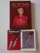 Randall # 5 Camp & Trail Knife-Randall # 3 Hunter-3 rare Books On Randall Knives and W.D."BO" Randall-Immaculate condition-unread-unopened-A - 3 of 7