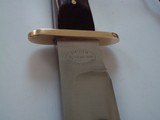 Rare Moran-Warner Rio Grande Camp Knife Seki Japan 1990 Blackjack Rosewwod Slabs handle Brass Oblong Double Guard-A beauty! - 11 of 12