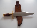 RANDALL #12-11" HEAVY SMITHSONIAN BOWIE INDIA STAG HANDLE H.H.HEISER SCABBARD W/STONE FROM DECEMBER 1953 A SCARCITY - 2 of 8
