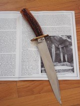 Bill Bagwell Combat Bowie June 1983 Marietta,TX. Master Smith stamp-A Sacrcity in today's marketplace-A beauty! - 7 of 12