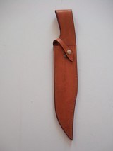 Harold Corby "YENZER" Bowie Fine English Bridle Brown Leather Scabbard from May 1982 Rare catalog signed and dated - 3 of 6