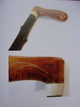 William F. "Bill" Moran,Jr. Walking Carved Cane-Silver Wire Inlay Dated & Signed. A Scarcity in Today's Marketplace - 1 of 4