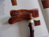 William F. "Bill" Moran,Jr. Hand- CarvedWalking Cane-Silver Wire Inlay Dated & Signed. A Scarcity in Today's Marketplace - 4 of 4