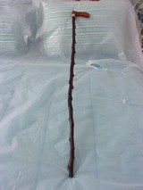 William F. "Bill" Moran,Jr. Hand- CarvedWalking Cane-Silver Wire Inlay Dated & Signed. A Scarcity in Today's Marketplace - 2 of 4