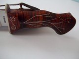 William R. "Bill" Hurt Second Camp Knife model ever produced April 1997 "The Beast # 2" Curly Maple handle Silver Wire inlays. - 7 of 7