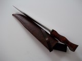 William R. "Bill" Hurt Second Camp Knife model ever produced April 1997 "The Beast # 2" Curly Maple handle Silver Wire inlays. - 5 of 7