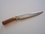 Bill Bagwell Damascus Combat Bowie De Funiak Springs, Florida 1983 Rare Master Smith (MS) stamped blade-INdia Sambar Stag antler Handle - 10 of 11