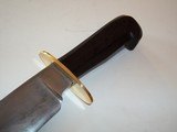 Bill Bagwell Unique Bowie Camp/Survival/Bssh Knife DeFuniak SPrings, Florida 1980 "Satan Lace" Damascus blade Ebony Handle - 3 of 9